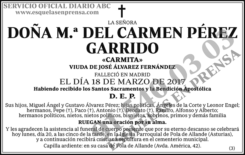 M.ª del Carmen Pérez Garrido